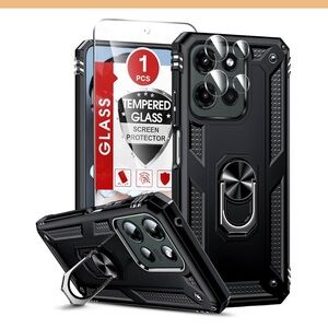 Black Phone Case ONLY with Ring Holder